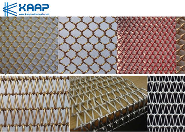 Layar Aluminium Bahan Dekoratif Logam Mesh Untuk Dinding Tirai Arsitektur