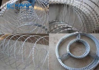 Custom Concertina Wire Fencing Perlindungan Lurus Blade Netting Untuk Keamanan Windows