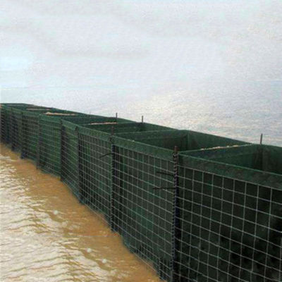 ISO Galvanized Sand Wall L10m Defensive Barrier Diisi Kotak Militer