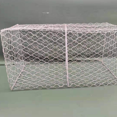 Anti korosi 2.0mm Hexagonal Gabion Cage Tenunan Galvanis
